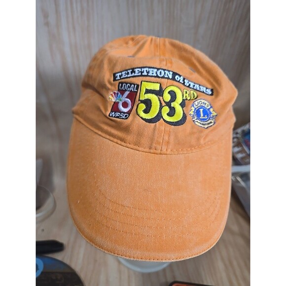 Telethon Of Stars 53 News Channel 6 Paducah KY Adjustable Strap Orange Hat - Picture 1 of 6